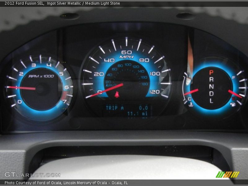 Ingot Silver Metallic / Medium Light Stone 2012 Ford Fusion SEL