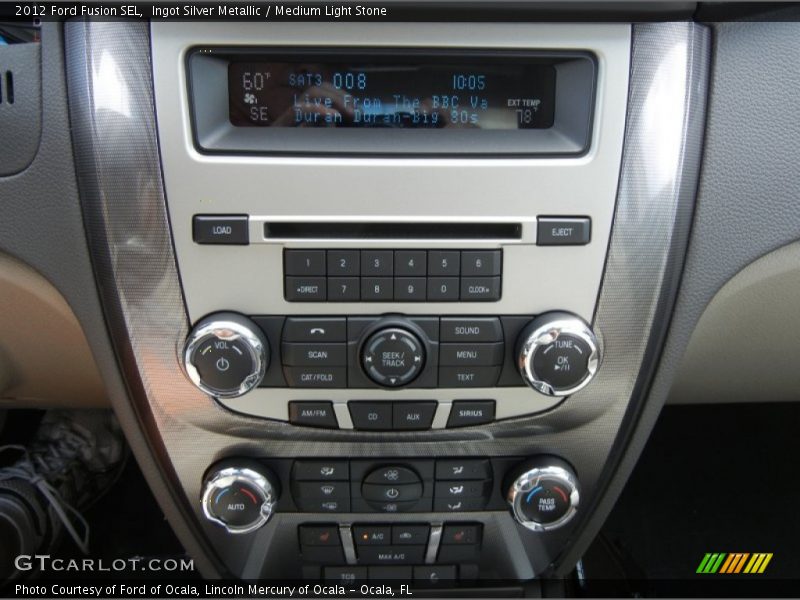 Ingot Silver Metallic / Medium Light Stone 2012 Ford Fusion SEL
