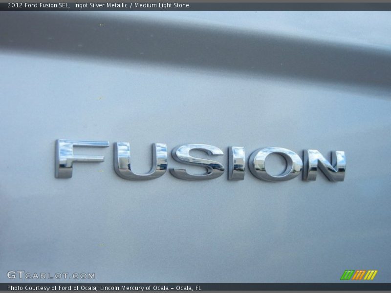 Ingot Silver Metallic / Medium Light Stone 2012 Ford Fusion SEL