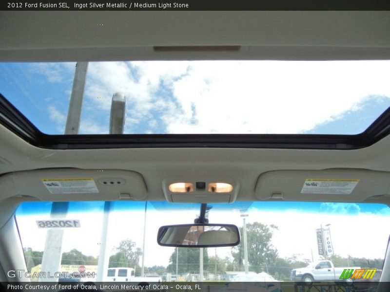 Ingot Silver Metallic / Medium Light Stone 2012 Ford Fusion SEL