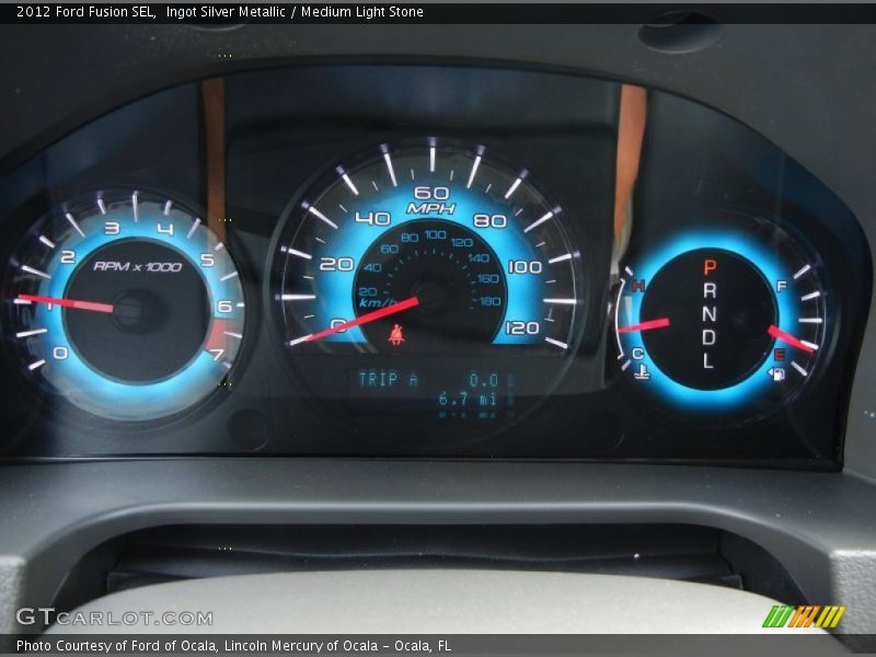 Ingot Silver Metallic / Medium Light Stone 2012 Ford Fusion SEL