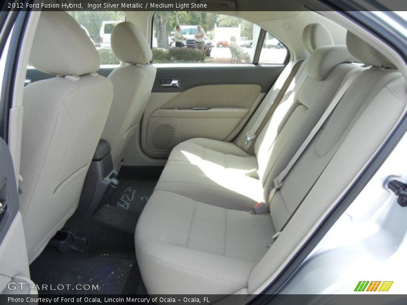  2012 Fusion Hybrid Medium Light Stone Interior