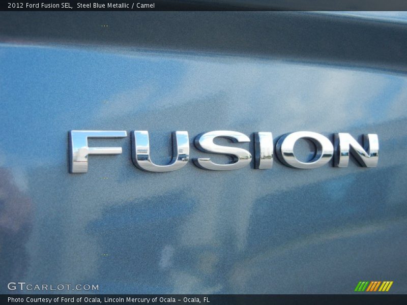 Steel Blue Metallic / Camel 2012 Ford Fusion SEL