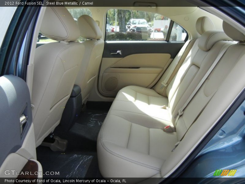 Steel Blue Metallic / Camel 2012 Ford Fusion SEL