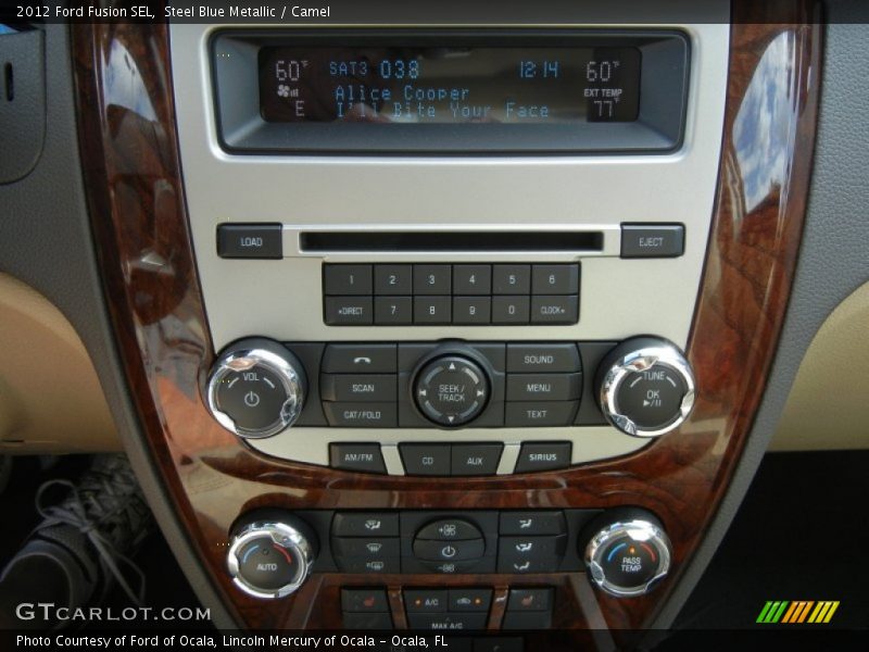Steel Blue Metallic / Camel 2012 Ford Fusion SEL