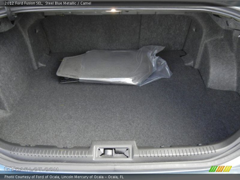 Steel Blue Metallic / Camel 2012 Ford Fusion SEL