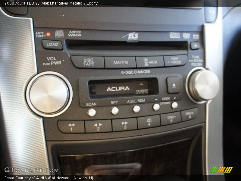 Alabaster Silver Metallic / Ebony 2008 Acura TL 3.2