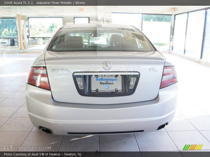 Alabaster Silver Metallic / Ebony 2008 Acura TL 3.2