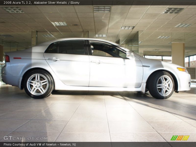 Alabaster Silver Metallic / Ebony 2008 Acura TL 3.2