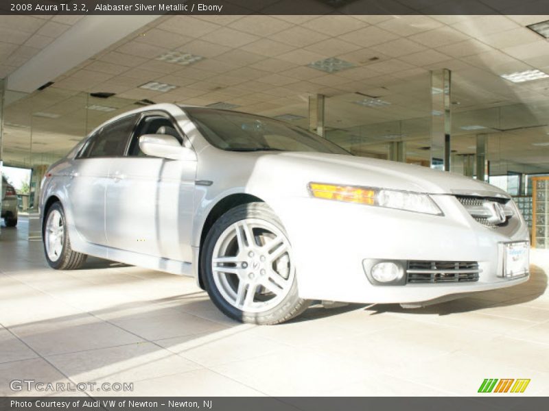 Alabaster Silver Metallic / Ebony 2008 Acura TL 3.2