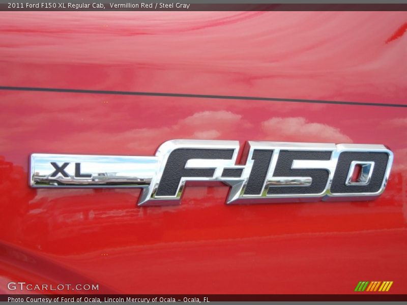 Vermillion Red / Steel Gray 2011 Ford F150 XL Regular Cab