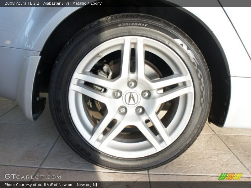 Alabaster Silver Metallic / Ebony 2008 Acura TL 3.2