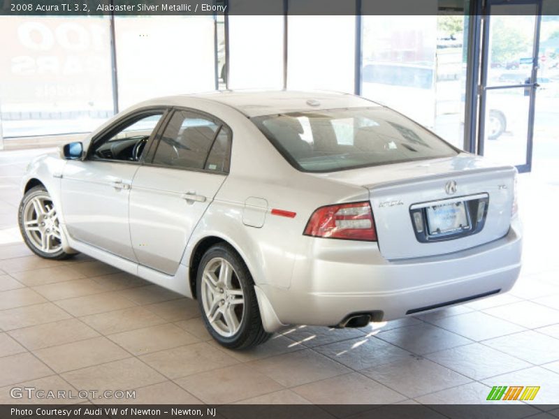 Alabaster Silver Metallic / Ebony 2008 Acura TL 3.2