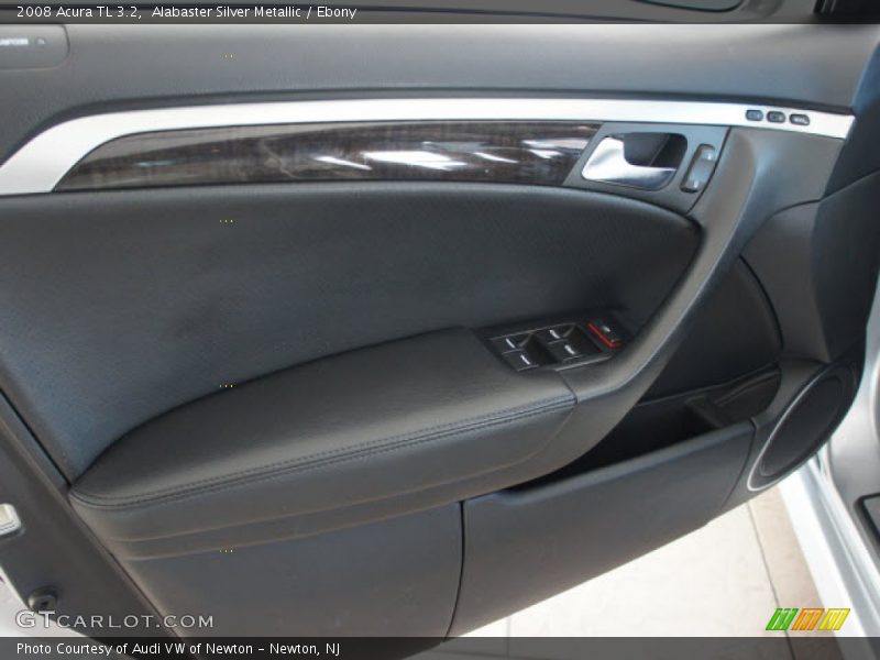 Alabaster Silver Metallic / Ebony 2008 Acura TL 3.2