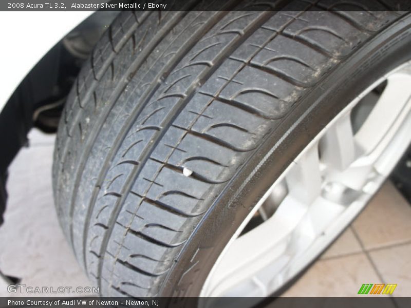 Alabaster Silver Metallic / Ebony 2008 Acura TL 3.2