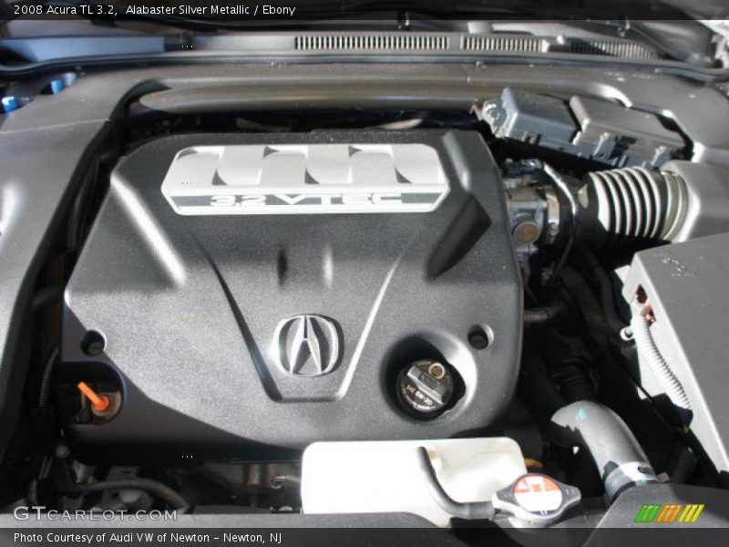 Alabaster Silver Metallic / Ebony 2008 Acura TL 3.2