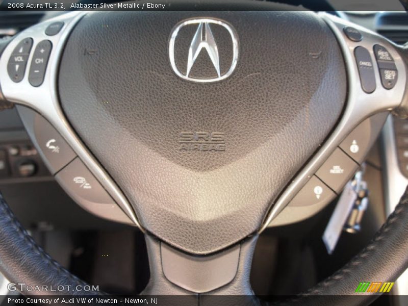 Alabaster Silver Metallic / Ebony 2008 Acura TL 3.2