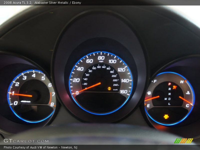 Alabaster Silver Metallic / Ebony 2008 Acura TL 3.2