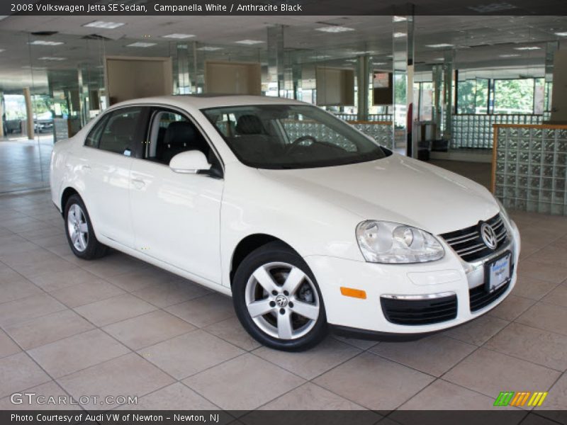 Campanella White / Anthracite Black 2008 Volkswagen Jetta SE Sedan