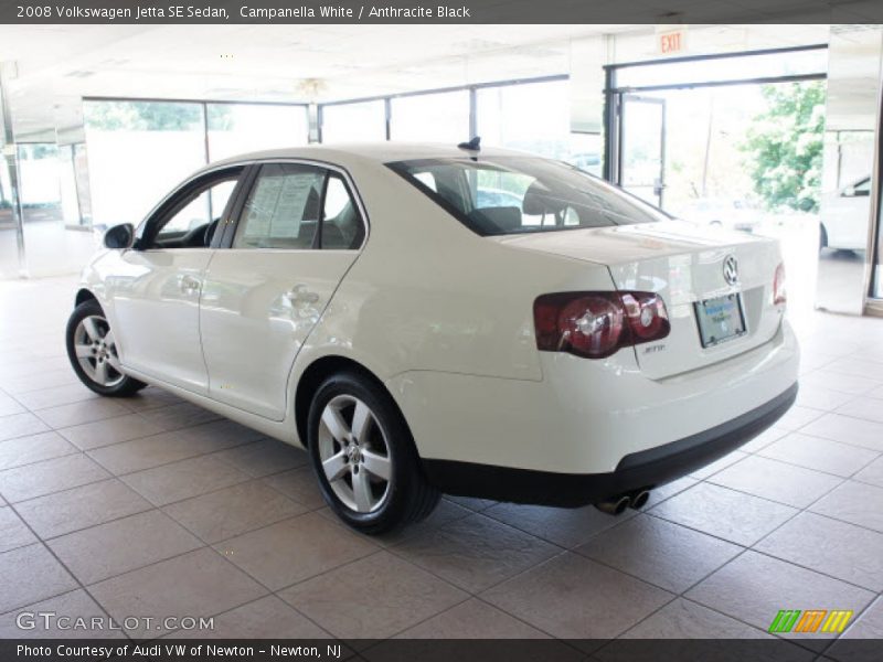 Campanella White / Anthracite Black 2008 Volkswagen Jetta SE Sedan