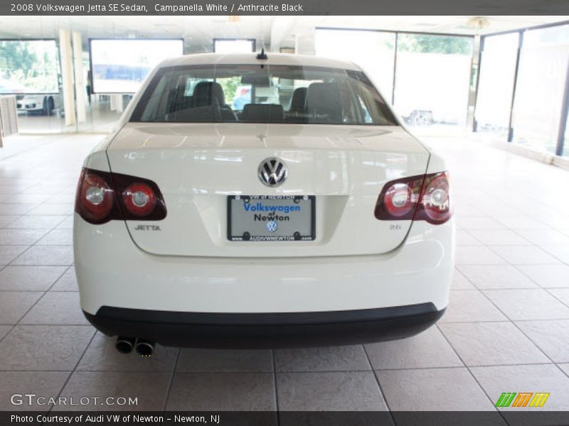 Campanella White / Anthracite Black 2008 Volkswagen Jetta SE Sedan