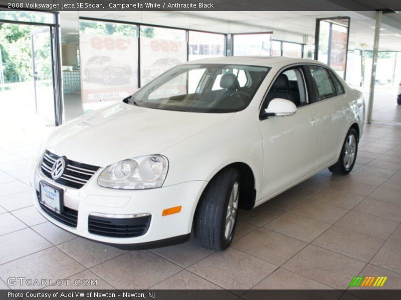 Campanella White / Anthracite Black 2008 Volkswagen Jetta SE Sedan