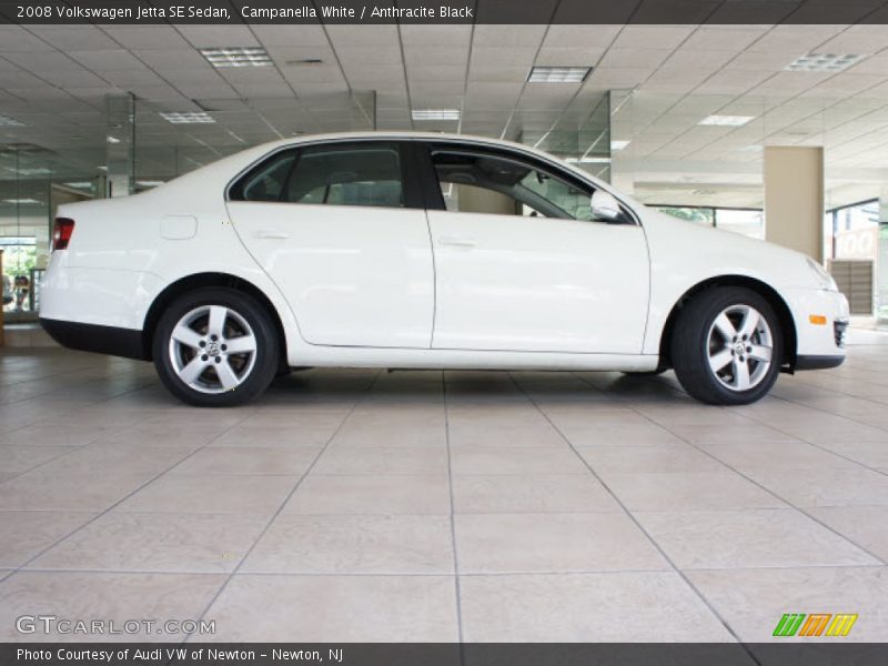 Campanella White / Anthracite Black 2008 Volkswagen Jetta SE Sedan