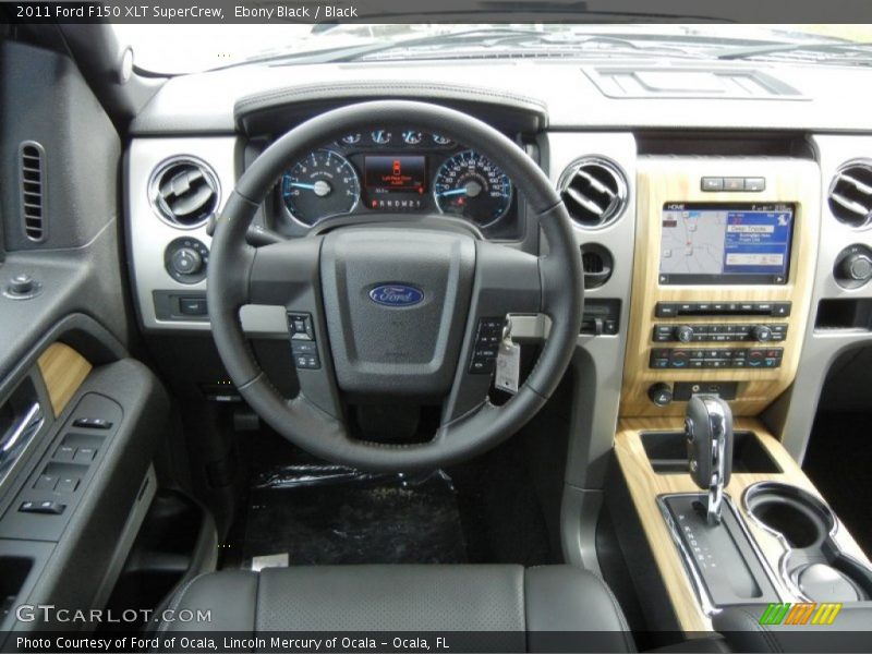 Ebony Black / Black 2011 Ford F150 XLT SuperCrew