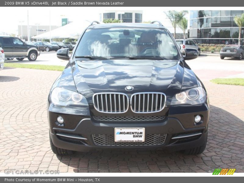 Jet Black / Saddle Brown Nevada Leather 2009 BMW X5 xDrive48i