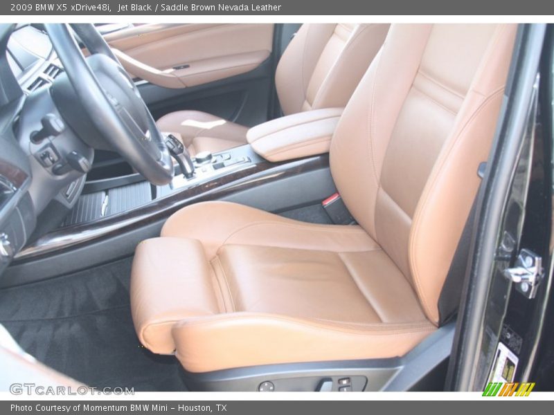 Jet Black / Saddle Brown Nevada Leather 2009 BMW X5 xDrive48i