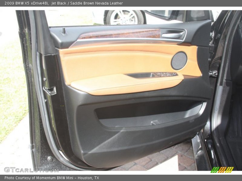 Jet Black / Saddle Brown Nevada Leather 2009 BMW X5 xDrive48i