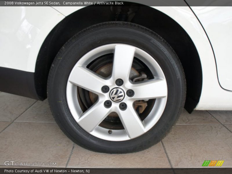 Campanella White / Anthracite Black 2008 Volkswagen Jetta SE Sedan