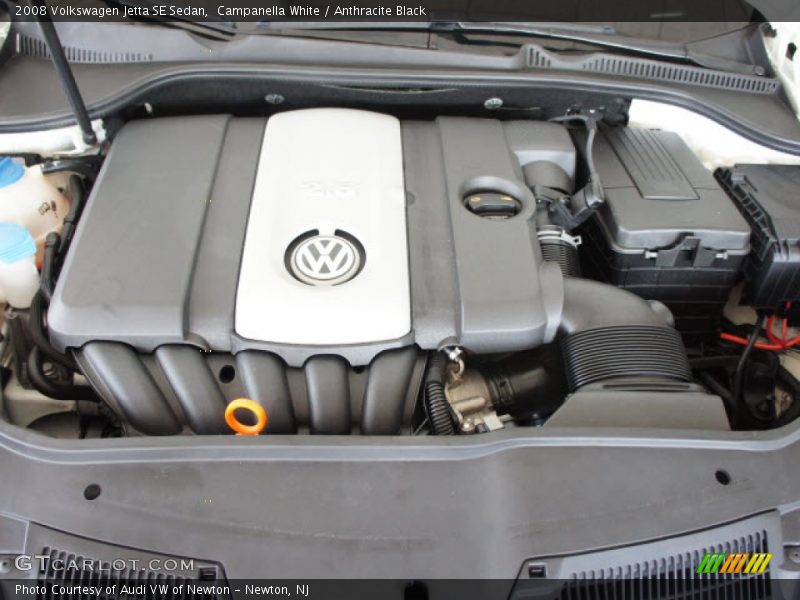 Campanella White / Anthracite Black 2008 Volkswagen Jetta SE Sedan