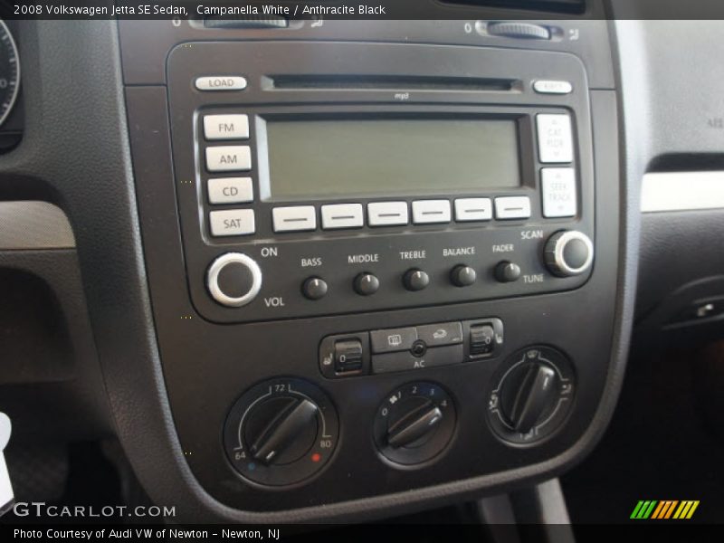 Campanella White / Anthracite Black 2008 Volkswagen Jetta SE Sedan