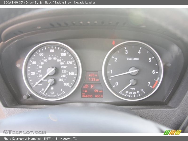 Jet Black / Saddle Brown Nevada Leather 2009 BMW X5 xDrive48i