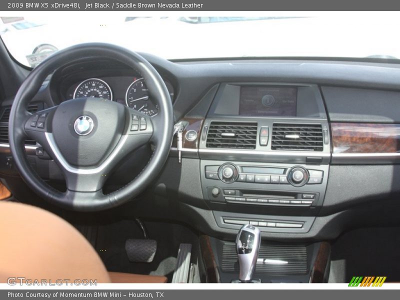 Jet Black / Saddle Brown Nevada Leather 2009 BMW X5 xDrive48i