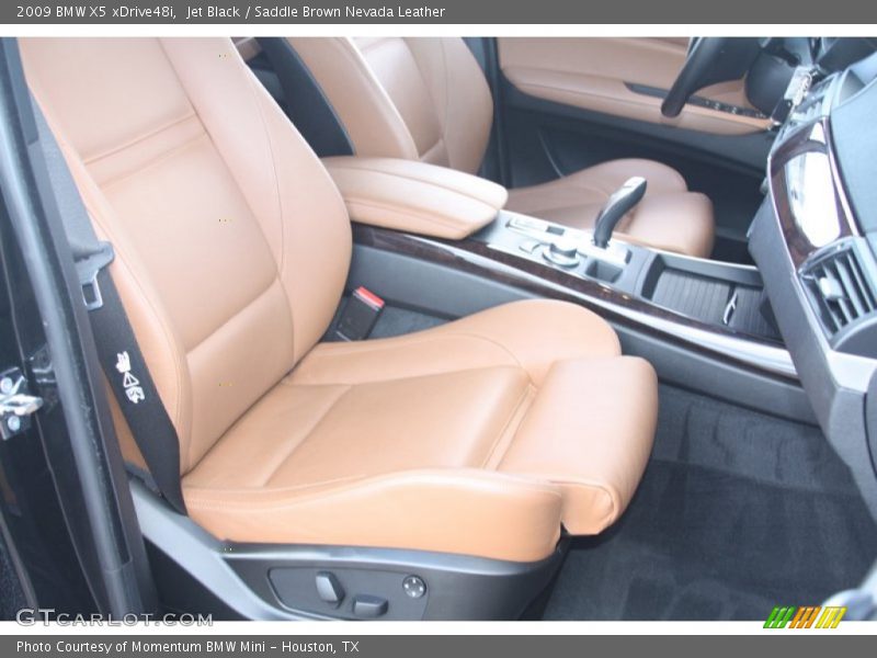 Jet Black / Saddle Brown Nevada Leather 2009 BMW X5 xDrive48i