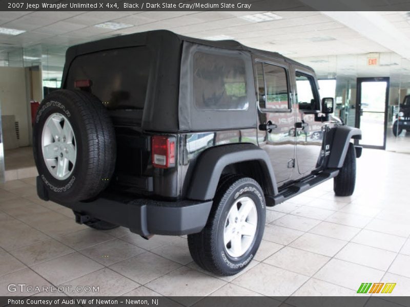 Black / Dark Slate Gray/Medium Slate Gray 2007 Jeep Wrangler Unlimited X 4x4