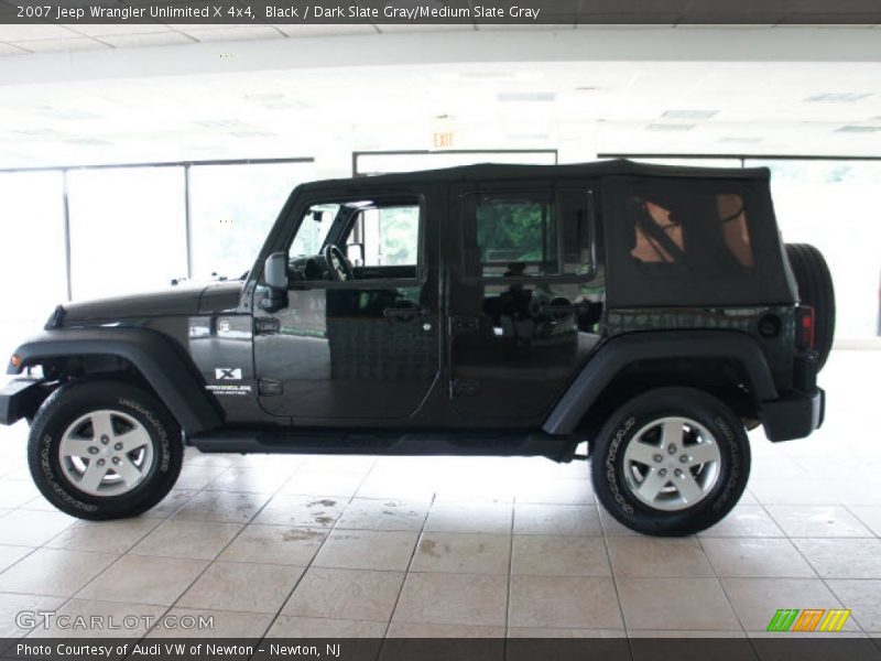 Black / Dark Slate Gray/Medium Slate Gray 2007 Jeep Wrangler Unlimited X 4x4