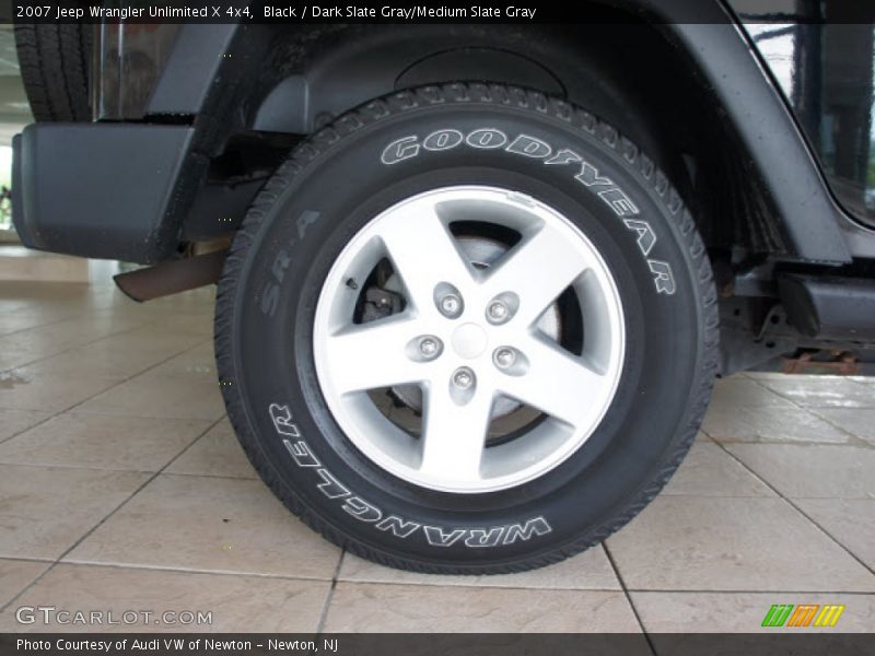 Black / Dark Slate Gray/Medium Slate Gray 2007 Jeep Wrangler Unlimited X 4x4