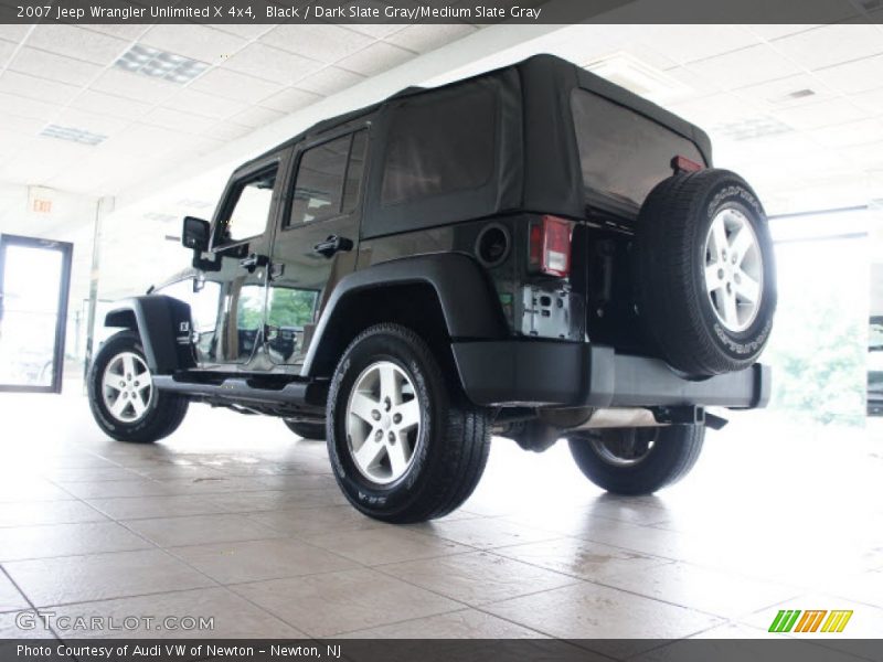 Black / Dark Slate Gray/Medium Slate Gray 2007 Jeep Wrangler Unlimited X 4x4