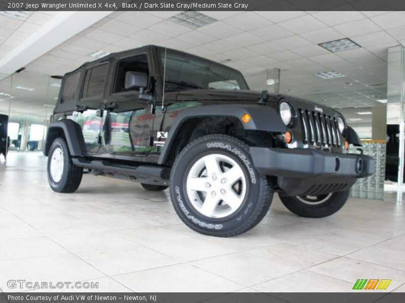 Black / Dark Slate Gray/Medium Slate Gray 2007 Jeep Wrangler Unlimited X 4x4