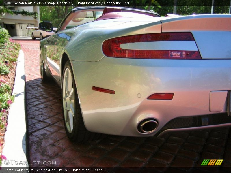 Titanium Silver / Chancellor Red 2008 Aston Martin V8 Vantage Roadster