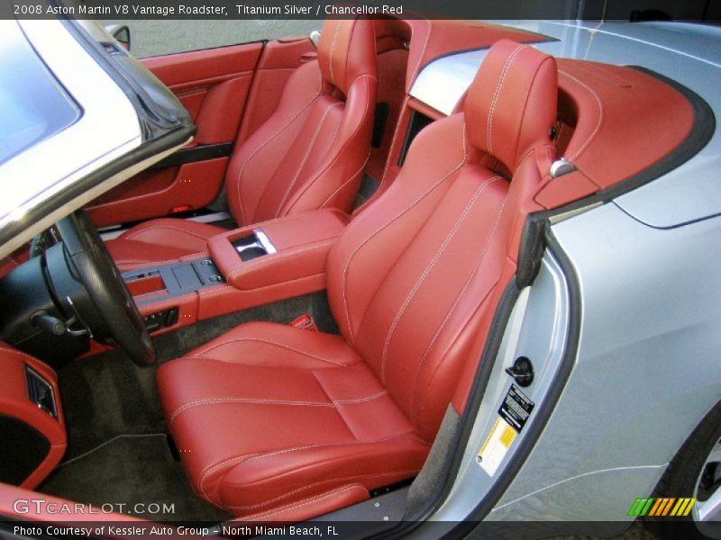  2008 V8 Vantage Roadster Chancellor Red Interior