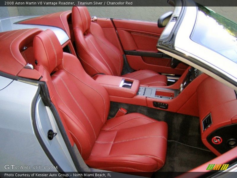  2008 V8 Vantage Roadster Chancellor Red Interior
