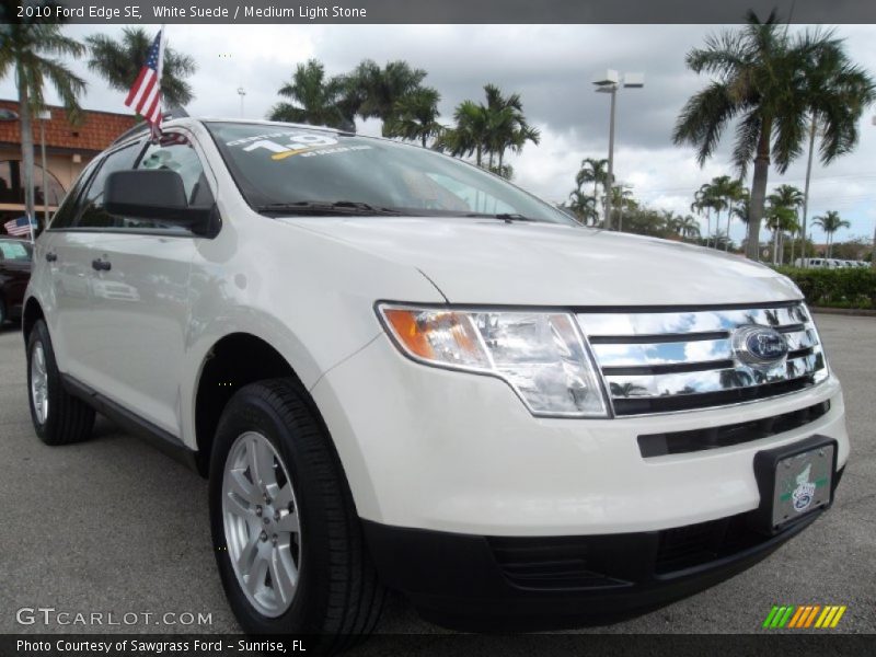 White Suede / Medium Light Stone 2010 Ford Edge SE
