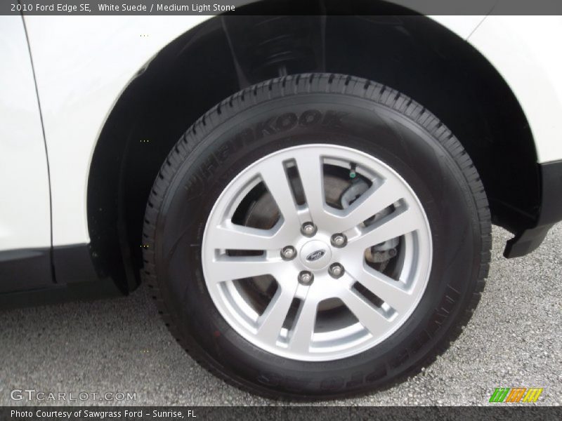 White Suede / Medium Light Stone 2010 Ford Edge SE