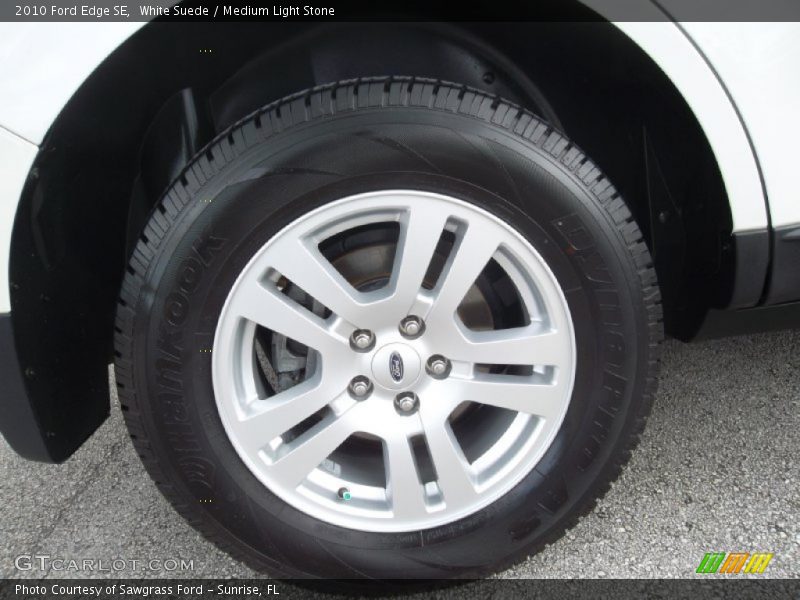 White Suede / Medium Light Stone 2010 Ford Edge SE