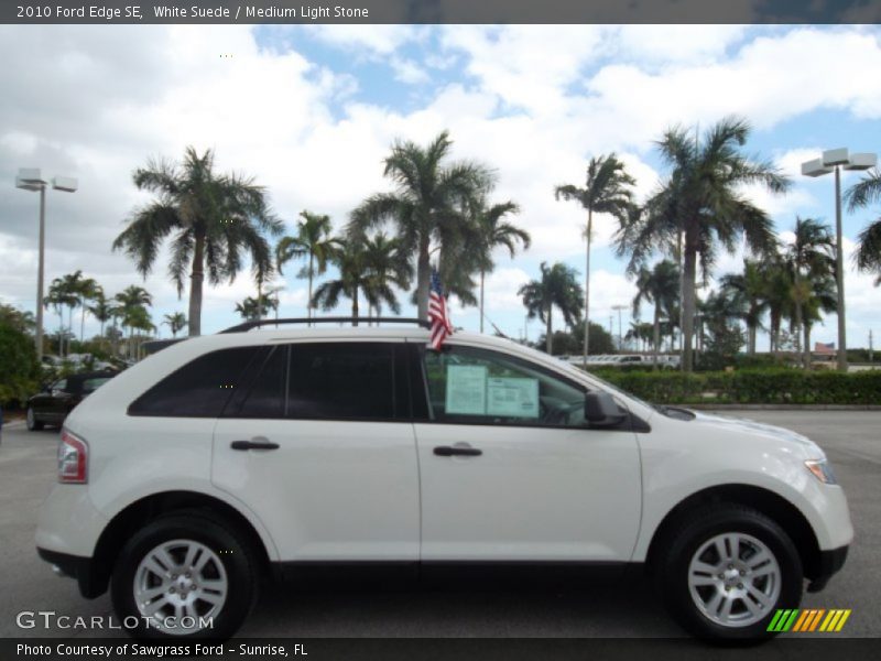 White Suede / Medium Light Stone 2010 Ford Edge SE