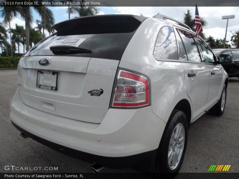 White Suede / Medium Light Stone 2010 Ford Edge SE